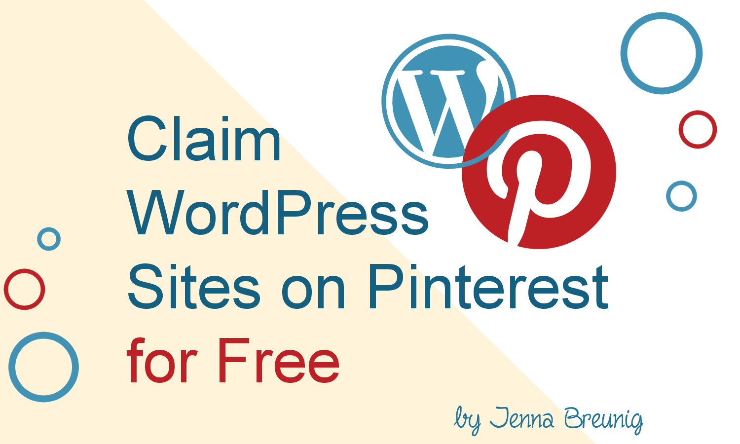 claim wordpress sites on pinterest for free