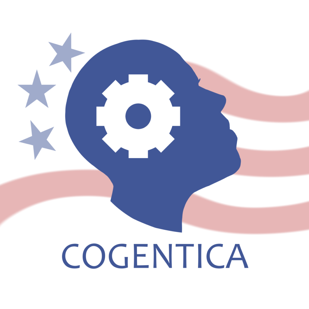 simple and patriotic Cogentica logo